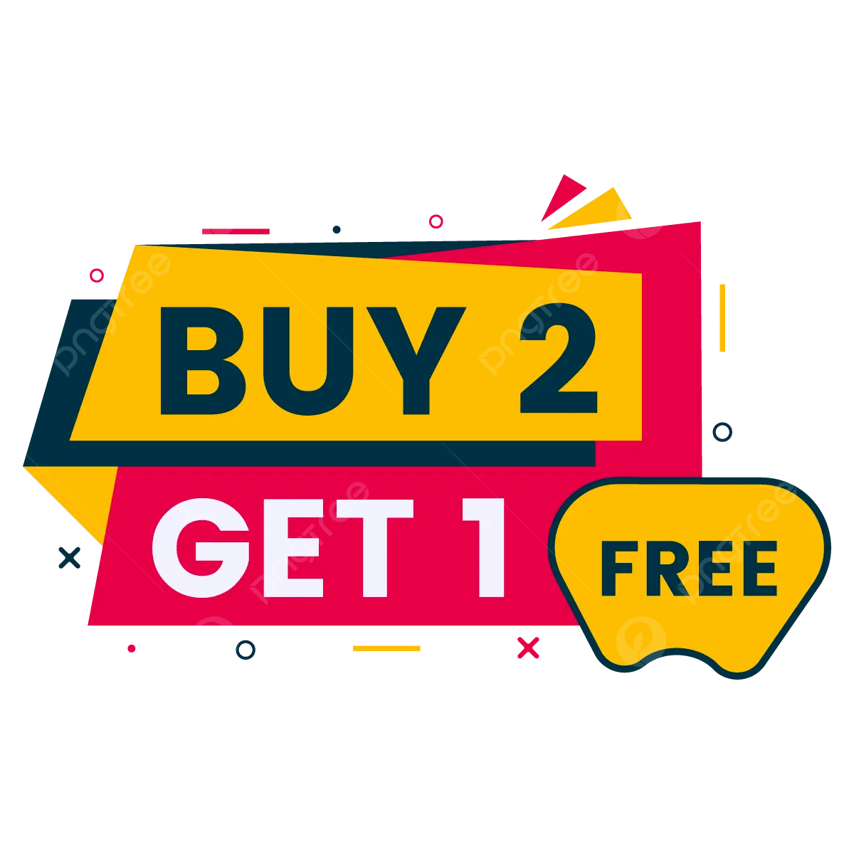 Buy 2 Get 1 Free Promotional Banner Vector, Buy Two Get One Free, Get 1 ...